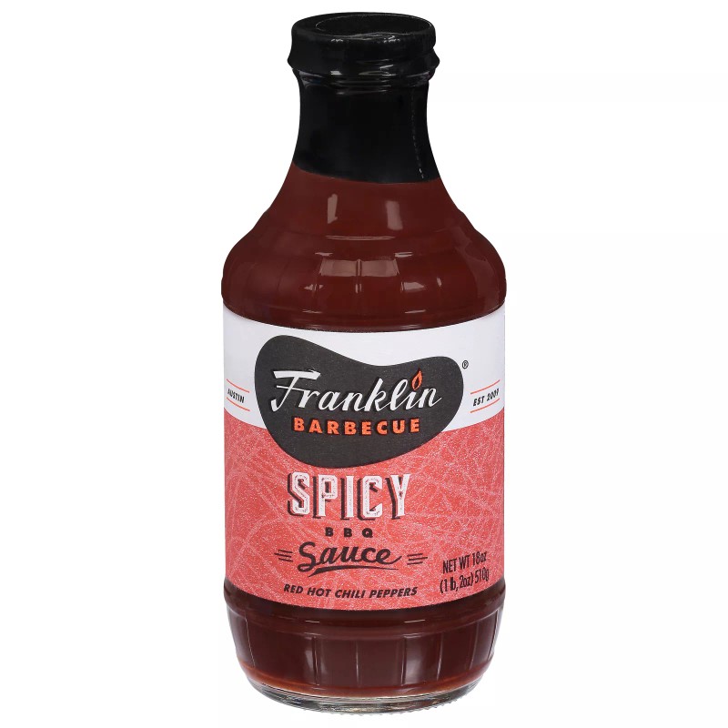 Franklin BBQ Sauce Spicy 18 Oz (Pack Of 6)