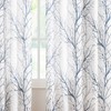 FMFUNCTEX Blue White Curtains 50" X 45" for Kitchen Living