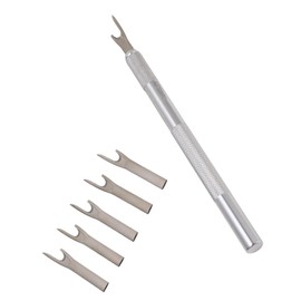 Kodrily Seam Ripper, 5Pcs Seam Rippers for Sewing, Aluminum Alloy Seam Ripper and Thread Remover with Replacement Blade Stitch Remover Tool 1 Storage Box Stitch Ripper for Sewing