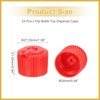 PATIKIL 24 Pcs 24/410 Flip Bottle Top Dispensing Caps, Plastic