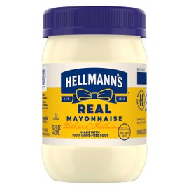 Hellmann's Real Mayonnaise Real Mayo For a Creamy Sandwich Spread or Condiment Gluten Free, Made With 100% Cage-Free Eggs 15 oz
