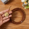 CALFOVERA 10M x 1MM Round Cowhide Genuine Leather Cord for