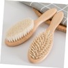 Vaguelly 1set Wool Brush Comb Kit for Bathing Soft Scalp