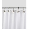 Hermosa Collection Decorative Star Fish Chrome Shower Curtain Hooks -