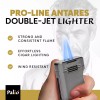 PALIO® Pro , Antares Double-Jet Torch Lighter. Side Squeeze Ignition,
