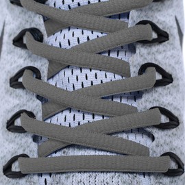 AOMIDI 2 Pair Shoelaces Oval Half Round 1/4" Shoes Lace for Sneakers and Casual shoes Shoelaces Replacements (54" inches (137 cm), Dark Grey)