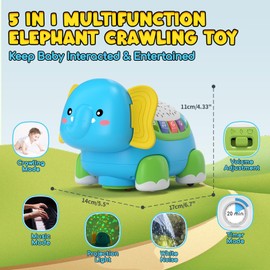 Lehoo Castle Baby Crawling & Music Toy from 3 Months with Projector and 5 Game Modes - Early Childhood Educational Toy to Promote Muscle Development and Adventure Desire