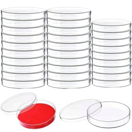 Petri Dishes with Lid/Plastic - 90mm Dia x 15mm Deep，DNase/RNase Free,20 Pack