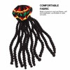 Sombreros de Fiesta Divertidos Sombrero Rasta con Mechón de Rastas