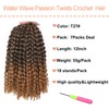 Mscat 7 Pack Passion Twist 12 Inch Water Wave Ombre
