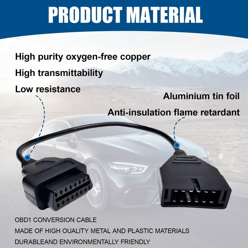 UHANBUT OBD1 to OBD2 GM Adapter, OBD1 12 Pins to