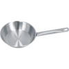 Stainless Steel Frying Pan Single Handle Fried Pan Cookware for