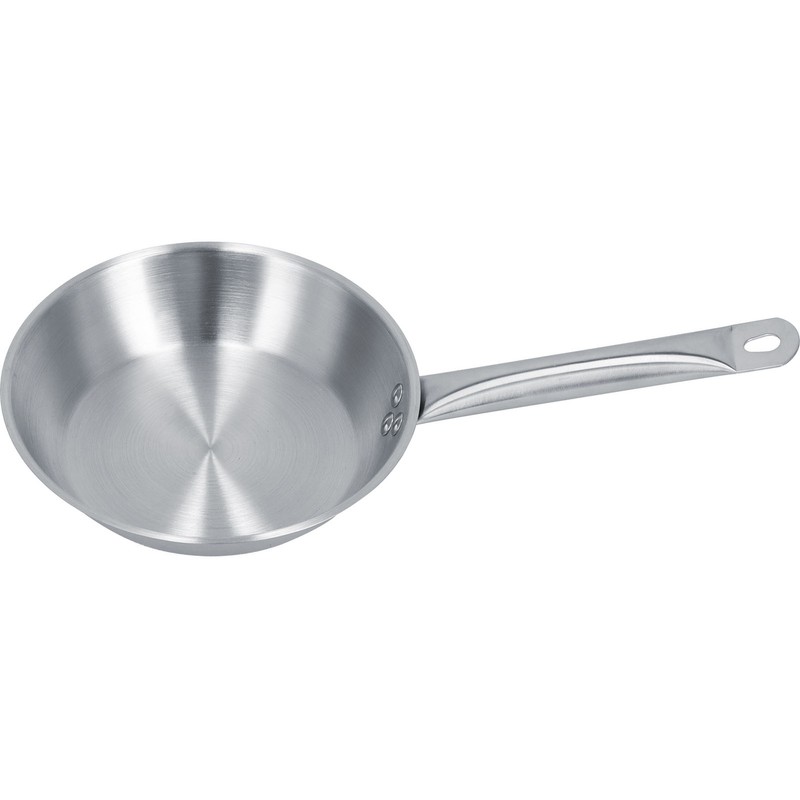Stainless Steel Frying Pan Single Handle Fried Pan Cookware for