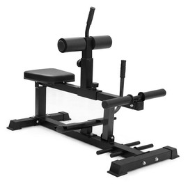 GMWD Calf Raise Machine, Adjustable Seated Calf Machine, Calf Workout Machine with Band Pegs, Calf Exercise Leg Training Machine Home Gym - Color: T6 Black