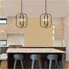 Unbranded Modern Black Gold 4-Light Geometric Pendant Light with Dual