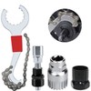 GKZB Bicycle Cassette Removal Tool Bicycle Chain Whip with Crank