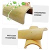 Alipis U-Shape Bamboo Pillow for Sauna Steam Room Stiff Spa
