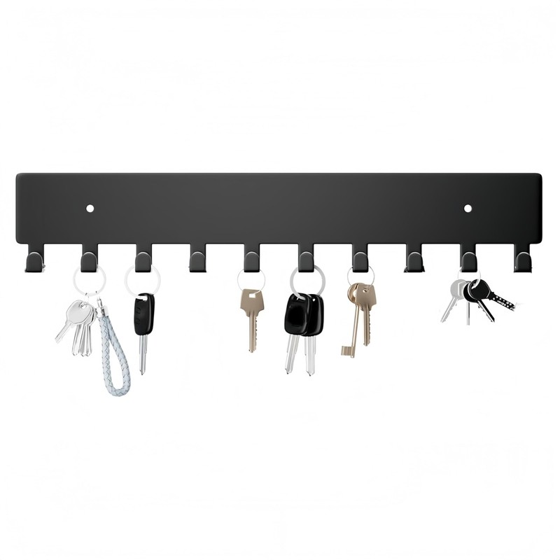 1PCS Key Hooks with 10 Hooks, Key Holder Wall Mount,Wall