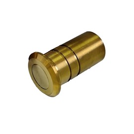 TOGU Door Latch Dust Protector,SUS304 Stainless Steel Dust-Proof Security Lock Inserts,Flush Bolt Dust Proof Door Strike for French Doors,Composite Doors,Wood Doors,Satin Gold Finish