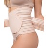 Channo Men's Women's Double Fit Strong Back Belt, Beige (vison).