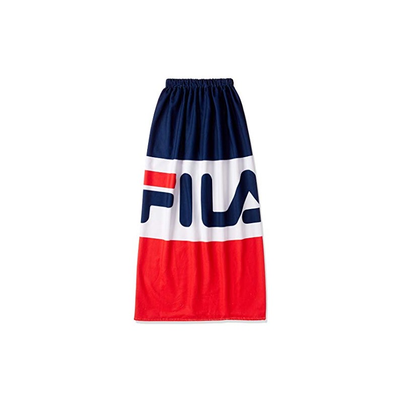 Fila 429800 Men's Color Block Wrap Towel, red
