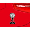 Samunshi® Nordkap Sticker Year 2025 Black 10 cm for Car,