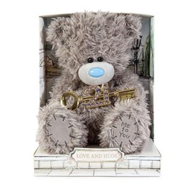 Me to You Tatty Teddy Cute Plush 21st Birthday Bear With Key 19cm-High Presented On Premium Gift Plinth - Signature Collection