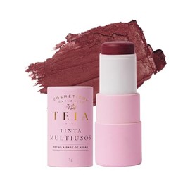 TEIA COSMETICOS Multiusos en Barra - Tinta en crema para rubor, labial y sombra - Fórmula natural hidratante - 7gr (Alma)