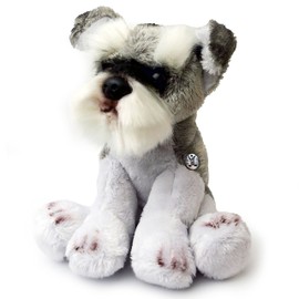 Schnauzer Cuddly Toy Dog Grey Plush Toy Cuddly Dog Tuska – Cuddly Toys *biz