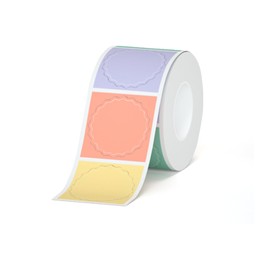 HPRT Thermal Labels for T20/T260LR, Waterproof Sticker Paper, Thermal Tape for T260LR Label Maker, 1.34" x 1.34"（34X34mm Colored Round Labels for DIY Logo Design, Jar Label, Name Tag