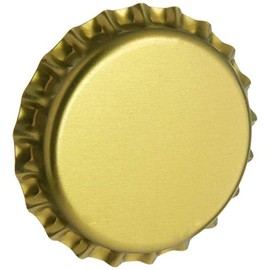 North Mountain Supply CC-GD-150 Beer Bottle Crown Caps - Gold - Oxygen Barrier - 150 Count
