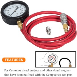 MX MING XING TU-32-20 Diesel Fuel System Compucheck Test Port Pressure Test Gauge