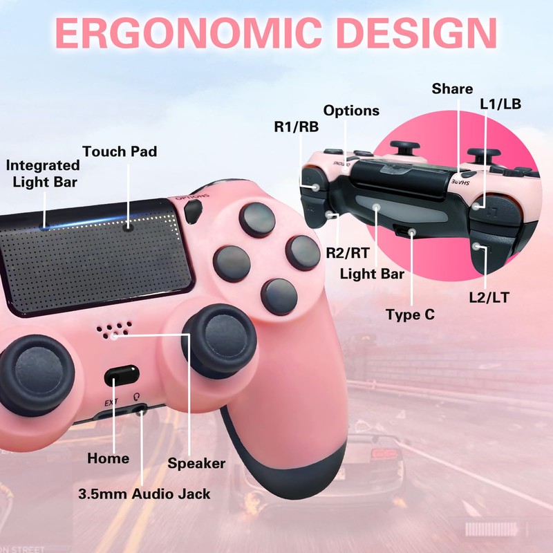 MOTYCTCH Wireless Controller for P4,P4 Pro Controller Wireless for P4