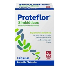 Proteflor Suplemento Alimenticio Frasco Con 20 Cápsulas Sabor Sin Sabor                                                                               