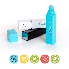 TeethRefreshers Reusable Travel Toothbrush + Toothpaste - Peppermint I Natural - All-in-One I Maintains Teeth Whitening I Removes Wine Stains I As Seen on Shark Tank!