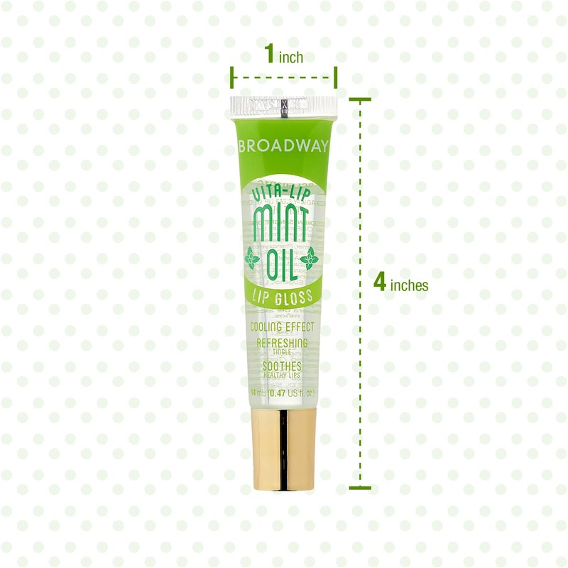 Ruby Kisses Broadway Vita-Lip Clear Lip Gloss (Mint Oil 3