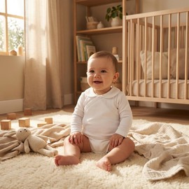 BABIDU Body Neonato Incrociato a Maniche Lunghe 100% Cotone con Collo, Body Neonato e Prematuro, Tessuto Morbido e Anallergico per Pelli Sensibili, Abbigliamento Unisex per Neonato