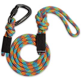 Wilderdog Carabiner Climbing Rope Dog Leash for Medium & Large Dogs - 5ft - Apres