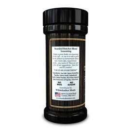 Bearded Butcher Blend Original Seasoning, 11 oz Large Shaker - Perfect All-Purpose Seasoning for Meats, Veggies, Soups, Sandwiches, Eggs, French Fries, and Beyond! No MSG