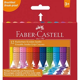 Faber-Castell Crayones Jumbo de Agarre Ergonómicos (Paquete de 12)