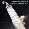 Warmspray Luxury High Pressure Shower Head with 5 Settings for