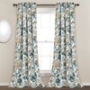 Lush Decor Cynthia Jacobean Light Filtering Window Curtain Panel Pair,