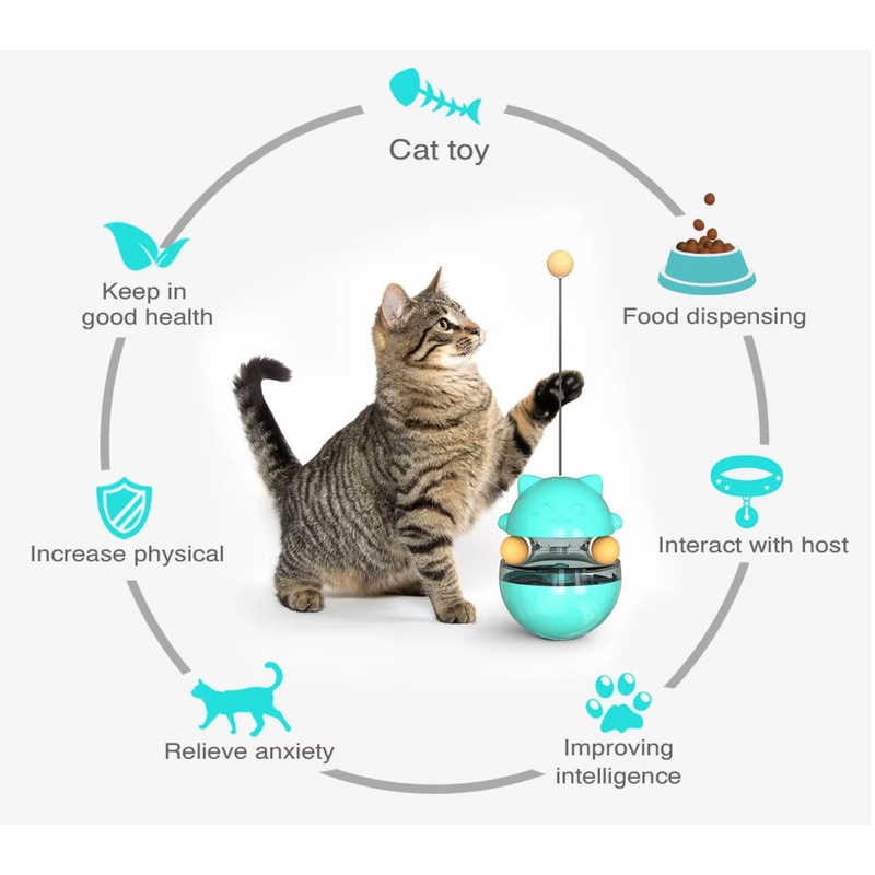 Petpets Cat Starter Set, 12 Pieces, Cat Toy, Cat Tunnel,
