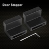 1 Pair Zinc Alloy Door Stopper Replacement Part Rubber Covered