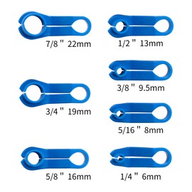 CIOM 7pcs Fuel Line Disconnect Tool, Includes 1/4 5/16 3/8 1/2 5/8 3/4 7/8 Inch Transmission Oil Cooler Line Quick Disconnect Kit Fuel Line Removal Tool,Set for Most Ford,GM,Chrysler,Mazda