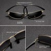 KINGSEVEN Retro Stylish Polarised Sunglasses for Men, Ultralight Memory Temples