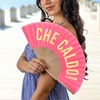 Fisura Original Hand Fan with the Message Che Caldo Modern