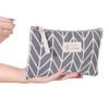 PFLYPF 2 Pieces Canvas Cosmetic Bags and 2 Pieces Small