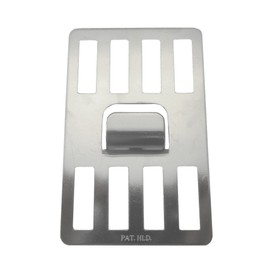 P-8Sh Wall Beauty Staple Mount Wall Hook Fixing Hardware for Plasterboard P-8 Silver Invisible Trace Set of 2