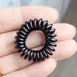 Spring Hair Tie Hairband Black KN-10884 / 스프링 머리끈 헤어밴드 블랙 KN-10884
